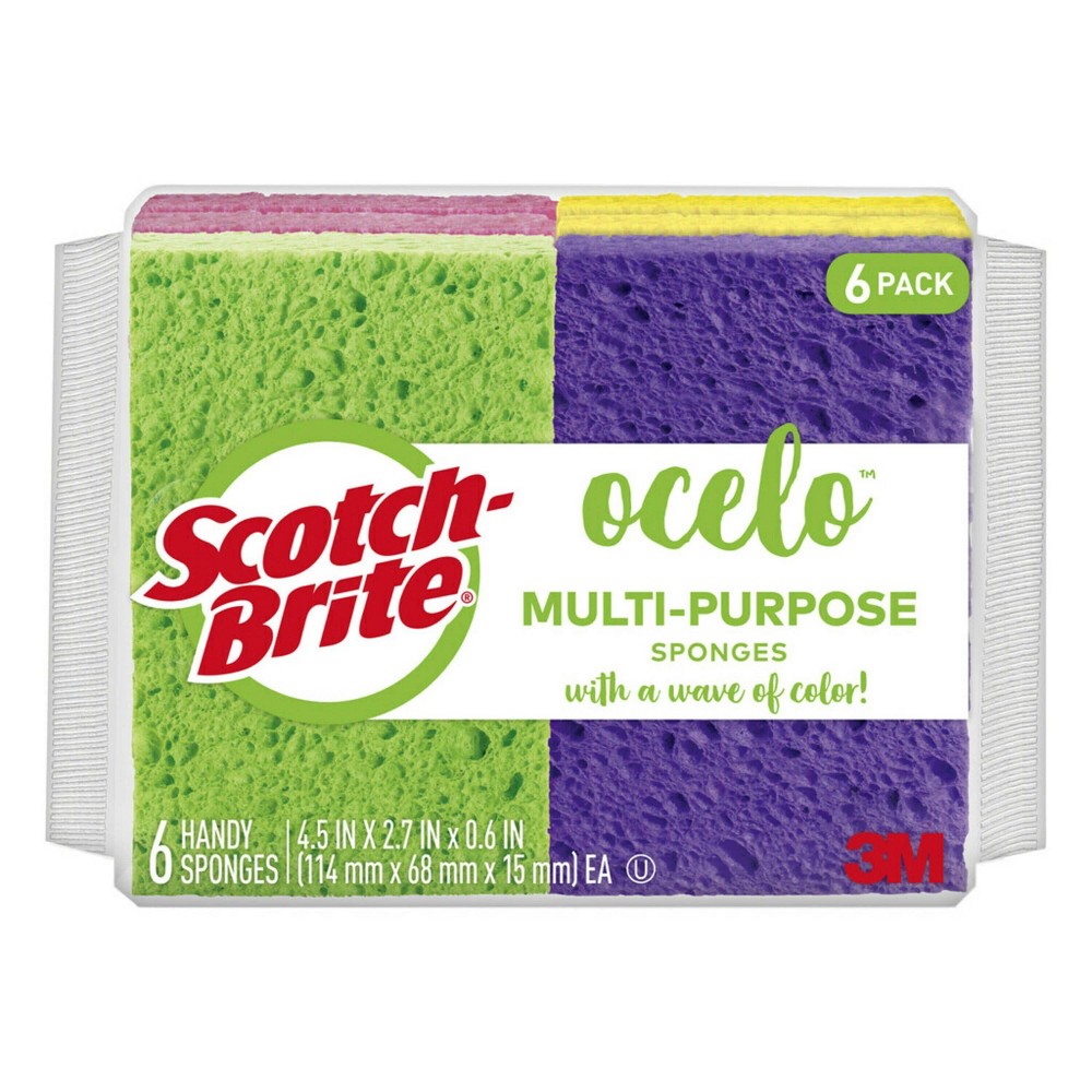 UPC 053200072889 - Scotch-Brite ocelo Multi-Purpose Cellulose Sponges ...