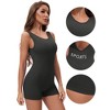 INSPIRE CHIC Women's Bodysuit Workout Jumpsuits Backless Tummy Control V Back Yoga Romper - 3 of 4