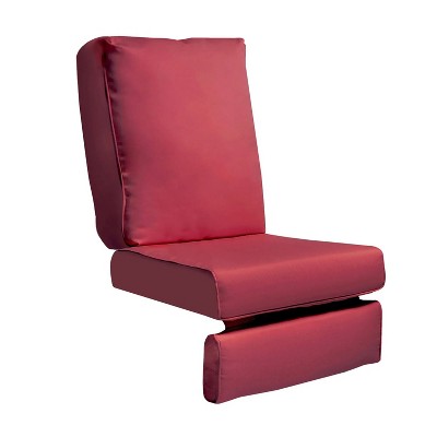 Red Indoor Outdoor Recliner Replacement Cushion; Patio Furniture Chair Sofa Washable Cushion Deep Seat