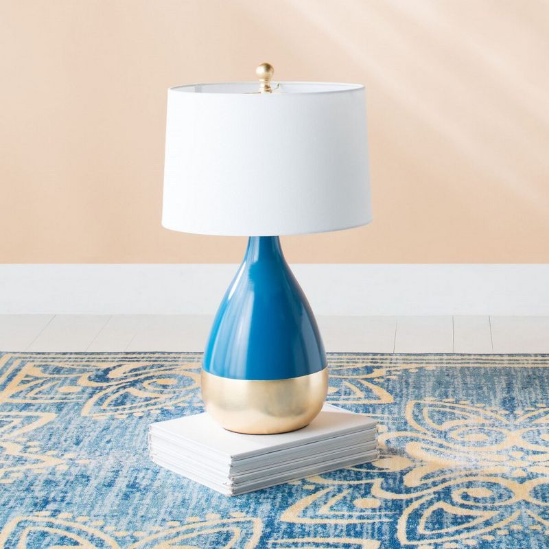 Don'T Forget The Lamp - Blue/Gold Leaf - Safavieh., 3 of 4