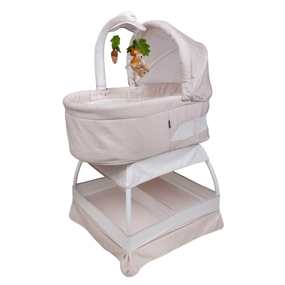 Photos - Cot TruBliss Sweetli Calm Bassinet with Cry Recognition - Wheat Melange