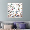 35" x 35" Papillon by Allyson Fukushima Framed Canvas Art Print - Masterpiece Art Gallery: High-Quality Print, Ready to Hang, Modern Decor - 2 of 4