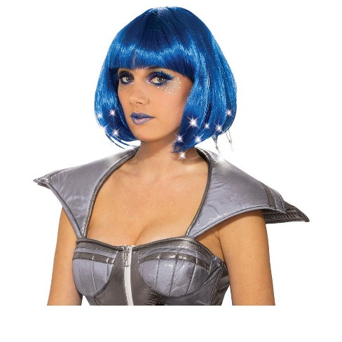 Blue wig outlet costume