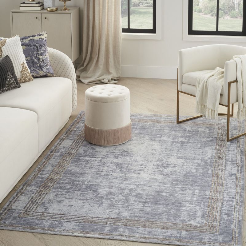 Inspire Me! Home Décor Daydream Distressed Double Border Non-Skid Washable Area Rug, 2 of 10