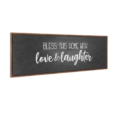 Bless This Home Oversized Kitchen Framed Wall Canvas - Crystal Art Gallery