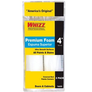 Whizz Foam 4 in. W X 1/2 in. Mini Paint Roller Cover 2 pk (Case of 10) - 1 of 1