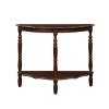 NicBex Half-Moon Console Table with Open Storage Shelf Modern Entryway Table with Wood Frame for Hallway,Living Room - 2 of 4