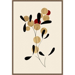 23"x33" Idea No 21 by Kubistika Framed Canvas Wall Art Print Bronze - Amanti Art: Modern Decor, Vertical Lithograph, Polystyrene Frame - 1 of 4