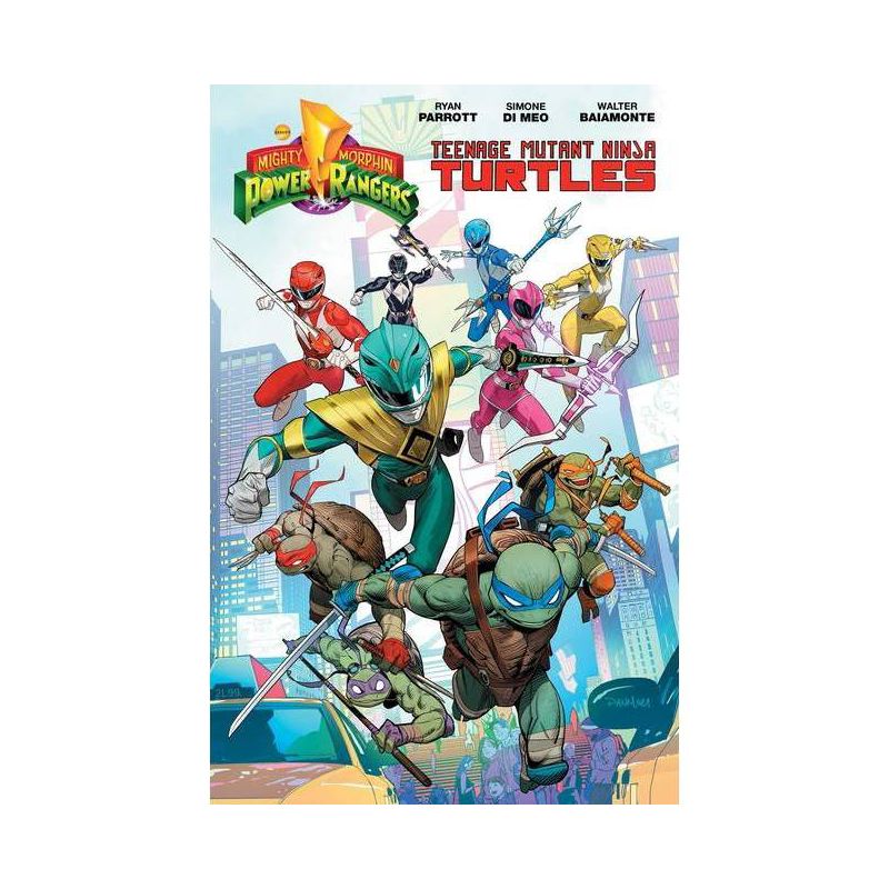 Mighty Morphin Power Rangers/Teenage Mutant Ninja Turtles - by  Ryan Parrott (Paperback), 1 of 2