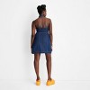 Women's Collared Denim Mini Dress - Future Collective™ with Alani Noelle Blue - image 2 of 3