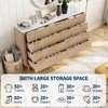 54" Wide 9 Drawer Dresser,Wooden Chest of Drawers with Fluted Wave Pattern, Metal Handles, Modern TV Stand Dresser for Bedroom, Living Room - 2 of 4