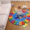 Kids Play Rug 4ft Round Area Rug ABC Carpet Ultra-Soft Non Slip Educational Rug Alphabet Numbers Shapes Circle Learning Playmat - 3 of 4