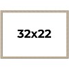 PosterPalooza | 32x22 Thin Barnwood Picture Frame, UV Acrylic, 2 Finishes - Grey and Black - 2 of 4