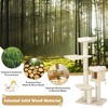 Tangkula 68.5" Cat Tree Condo 4-Layer Wooden Kitten Activity Tower w/ Sisal Posts - 4 of 4