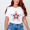 Simply Sage Market Patriotic Three Star Garment Dyed Tee - XL - White - 2 of 4
