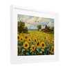 Stupell Industries Sunflower Farm Floral Field Framed Print Under Glass Art - 2 of 4