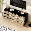 Rattan Storage Cabinet Rattan Drawer, CENGHU 6-Drawer Dresser, Clothes Storage Cabinet, for Bedroom, for Hallway, Living Room, Bedroom - 2 of 4