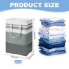 Unique Bargains Large Foldable Waterproof Storage Easy Carry Handles Laundry Basket 2 Pcs - 2 of 4