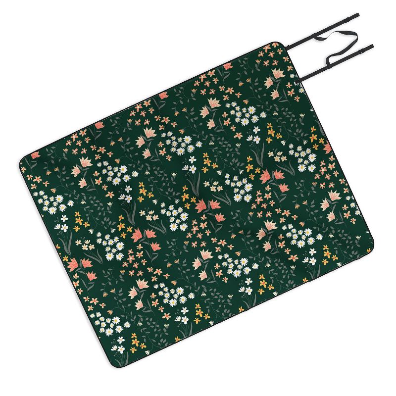 Emanuela Carratoni Meadow Flowers Theme Picnic Blanket - Deny Designs, 1 of 4