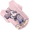Ladies Mickey Mouse Fashion Shirt - Womens Mickey & Minnie Mouse Top - Disney Curved Hem Hi Lo Short Sleeve Tee - 3 of 4
