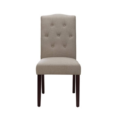 Taupe tufted best sale dining chair