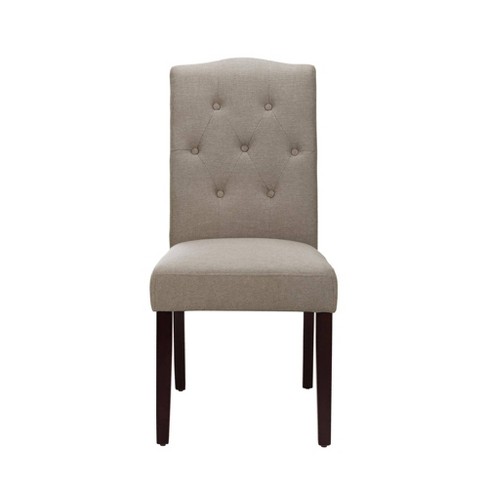 Karie Tufted Dining Chair Taupe Room Joy