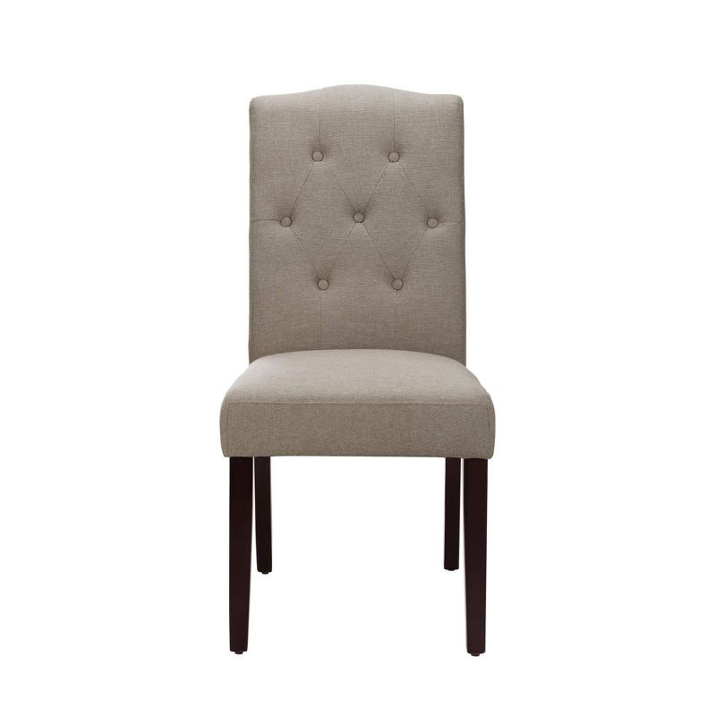 Karie Tufted Dining Chair Taupe - Room &#38; Joy, 1 of 9