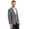 Coolmee Men's Casual Linen Blazer Jacket Lightweight Sport Coats One Button Suit Jackets - 4 of 4