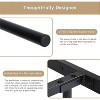 IULULU Bed Frame with Headboard, Noise-Free Slat Mattress Foundation, No Box Spring Required, Black - 2 of 4