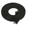 Monoprice Flat Cat6 Ethernet Patch Cable - 25 Feet - Black, Snagless RJ45, Flat, 550MHz, UTP, Pure Bare Copper Wire, 30AWG - Flexboot Series - 2 of 4
