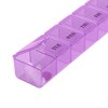 Unique Bargains 7 Grids Single Row Hung-Chain Pill Case 1 Pc - 2 of 4