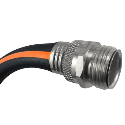 100 ft Black and Orange PVC Rubber Garden Hose