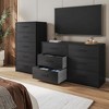 QingMoon 6-Drawer Dresser with Spacious Storage, Sturdy Wood Frame and Handle, Home Organization Storage for Living Room or Hallway - 2 of 4