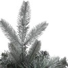 Artificial Christmas Tree With Warm White LED Lights- 3Ft Fiber Optic-Like Flocked Tree  for Home, Shops, Party and Holiday Christmas Decoration - 4 of 4