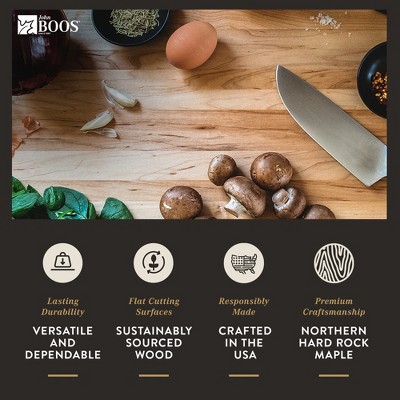 Maple Wood Reversible Cutting Board with Rounded Edges