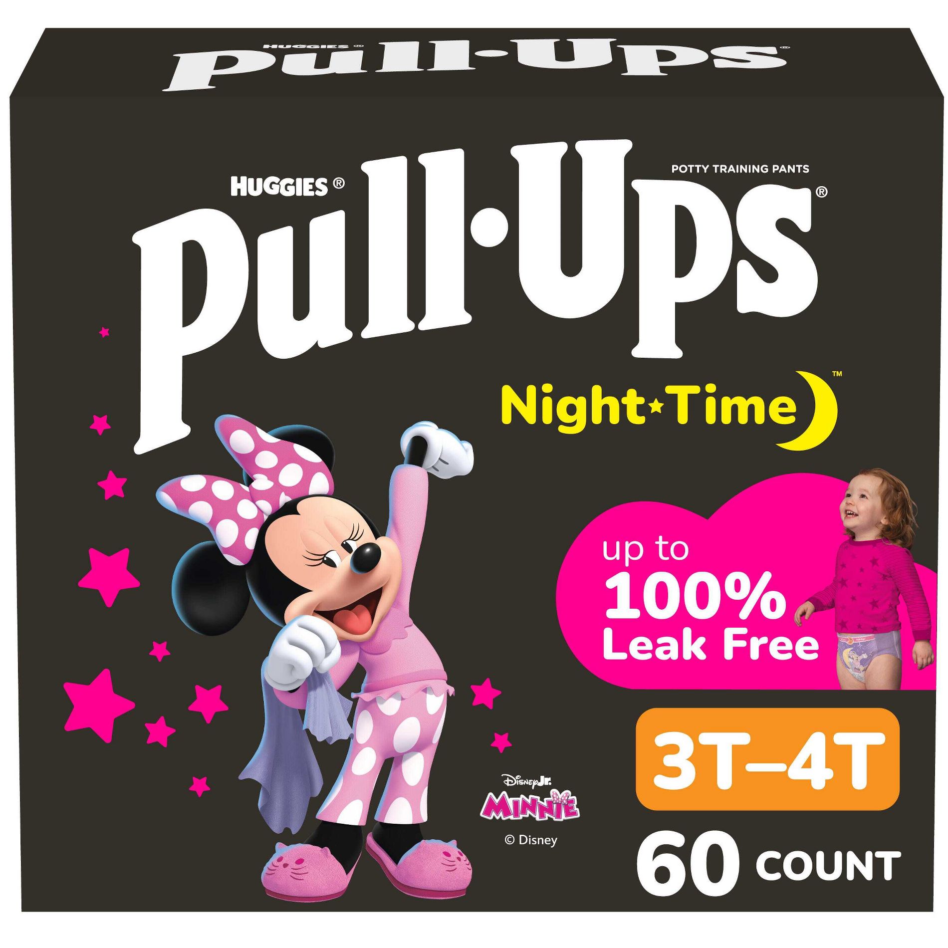 Pull-Ups Girls' Night-Time Potty Training Pants - 3T-4T - 60ct
