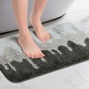 Unique Bargains Bathroom Extra Soft Absorbent Non-Slip Plush Shaggy Bath Mat - 3 of 4