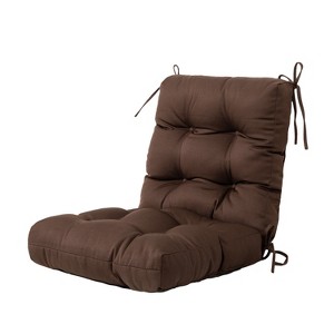 ARTPLAN Outdoor Cushions Seat Back Chair Cushions Wicker Tufted Pillow for Patio Outdoor Furniture - 1 of 4