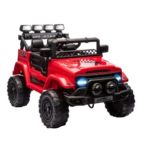 GARVEE 12V Kids Ride-On Truck with Remote Contro,Spring Suspension, 3 Speed Modes & LED Lights,Electric Toy Car for Boys Girls Ages 3-8 - 1 of 4