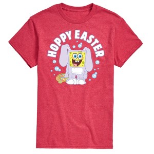 Men's - SpongeBob Squarepants - Hoppy Easter Bunny Spongebob Short Sleeve Graphic T-Shirt - 1 of 4