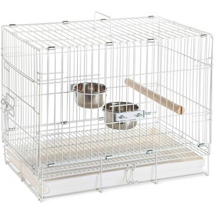 Prevue Pet Products Travel Bird Cage 1305 White, 20-Inch by 12-1/2-Inch by 15-1/2-Inch - 1 of 3