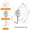 Unique Bargains Waterproof Reusable Load 2.2 Lbs Suction Cup Hooks and Hangers - 2 of 4