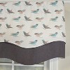 RLF Home 100% Cotton Avain Glory  Fully lined Windows Rod Pocket Valance 50" x 16"  Gray - 4 of 4