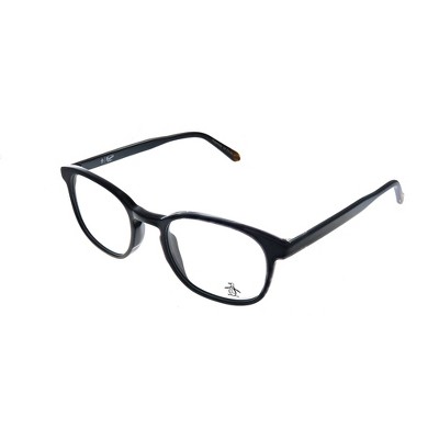 Original Penguin The Stewart BK Unisex Rectangle Eyeglasses Black 49mm