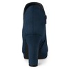 Allegra K Women's Round Toe Chunky Heeled Ankle Heel Boots - 3 of 4