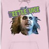 Beetlejuice Character Face and Title Logo Men's Pink Graphic Hoodie - 2 of 2
