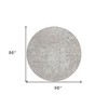 Taupe Beige And Ivory Abstract Washable Indoor Outdoor Area Rug - 3 of 4