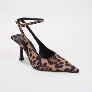 Berness Women's Carmia Crisscross Ankle Strap Stiletto Heels - 1 of 4