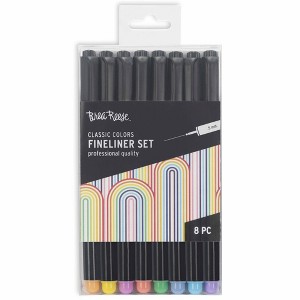 Brea Reese Fineliner Pens - 8pc, Vibrant Ink, Fine Tips, Art & Writing Supplies - 1 of 4