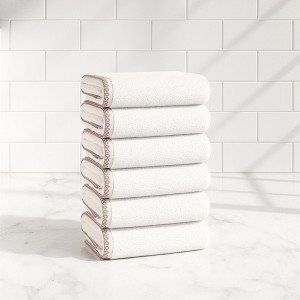Boho Border Cotton Quick-Dry Towel Set - Great Bay Home - 1 of 4